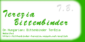 terezia bittenbinder business card